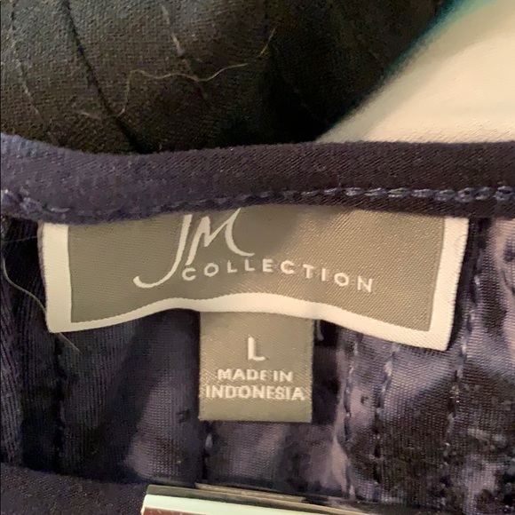 JM Collection Sequin Tie-Dyed blouse - Picture 4 of 5